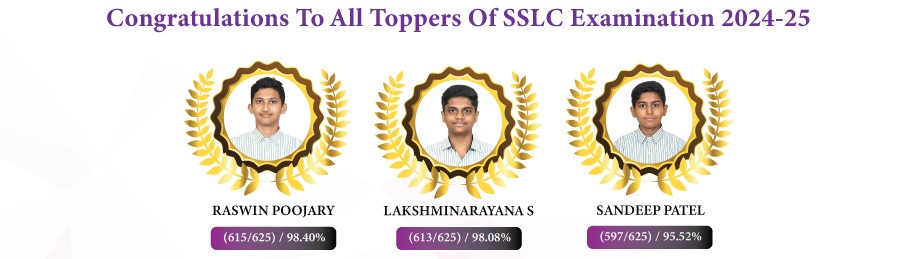 SSLC Toppers for Academic Year 2024-25